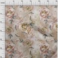 thumbnail image 3 of oneOone Viscose Chiffon Light Brown Fabric Florals Craft Projects Decor Fabric Printed By The Yard 42 Inch Wide, 3 of 4