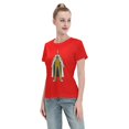 thumbnail image 4 of T-Shirt Basique à Manches Courtes pour Femme une Pièce Singe Jaune, 4 of 6