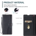 thumbnail image 4 of iPhone 16 PRO Étui, Portefeuille en Cuir Pu à Rabat Porte-Cartes Support Magnétique, 4 of 5