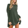 thumbnail image 4 of WEIYLL T-Shirts Femmes Tunique Surdimensionnée avec Leggings Manches Longues Pulls d'Automne Blouse Vert Armée Tailles m, 4 of 6