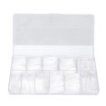 thumbnail image 2 of ANGGREK Curve Nail Tips,500pcs Artificial Long Nail Tips Transparent Fake Nail Extension Tips Wearable Nail Tips, 2 of 8