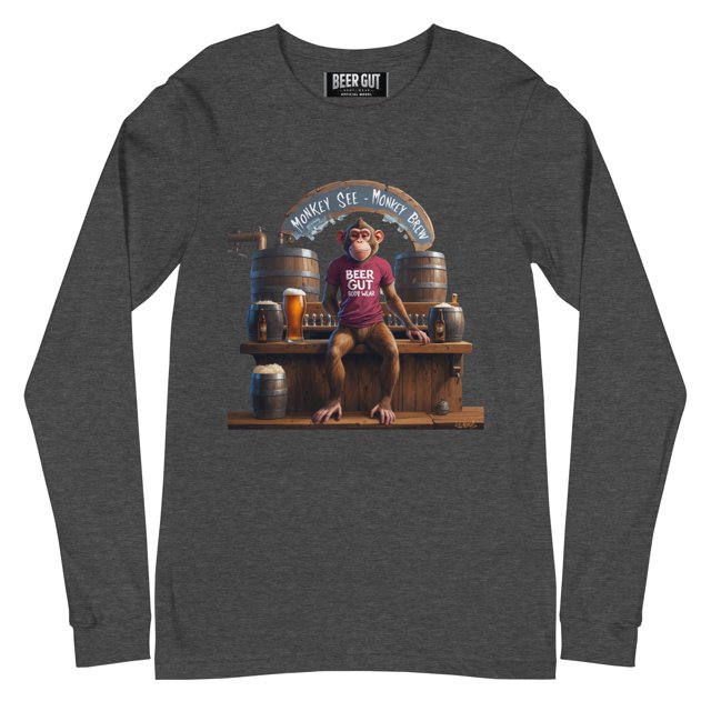 Monkey See Monkey Brew Unisex Long Sleeve Tee