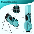 thumbnail image 3 of Gymax 8-Way Golf Stand Bag w/ 5 Pockets Lightweight Portable Golf Club Bag Handles, 3 of 10