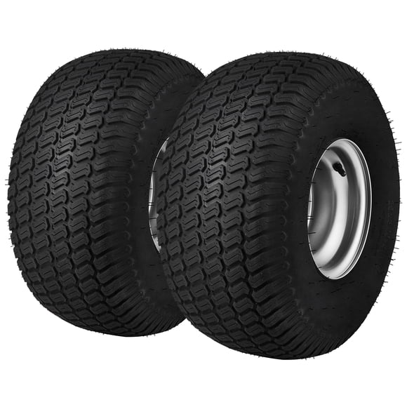 VEVOR Lawn Mower Tires with Rim, 20x8-8" Tubeless Tractor Tires, 2-Pack Tire and Wheel Assembly
