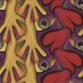 thumbnail image 1 of Ahgly Tapis d'Intérieur Lavable en Machine Carré Transitionnel Brun Cannelle, 8 Pieds Carré, 1 of 7