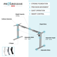 thumbnail image 4 of PROGRESSIVE DESK Standing Desk 48x30 - Electric Adjustable Height Stand Up Desk - One Piece Top, 4 of 9
