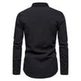 thumbnail image 4 of Awdenio Chemise d'Affaires Légère à Manches Longues Couleur Unie Décontractée à Boutons et Col Rabattu, 4 of 6
