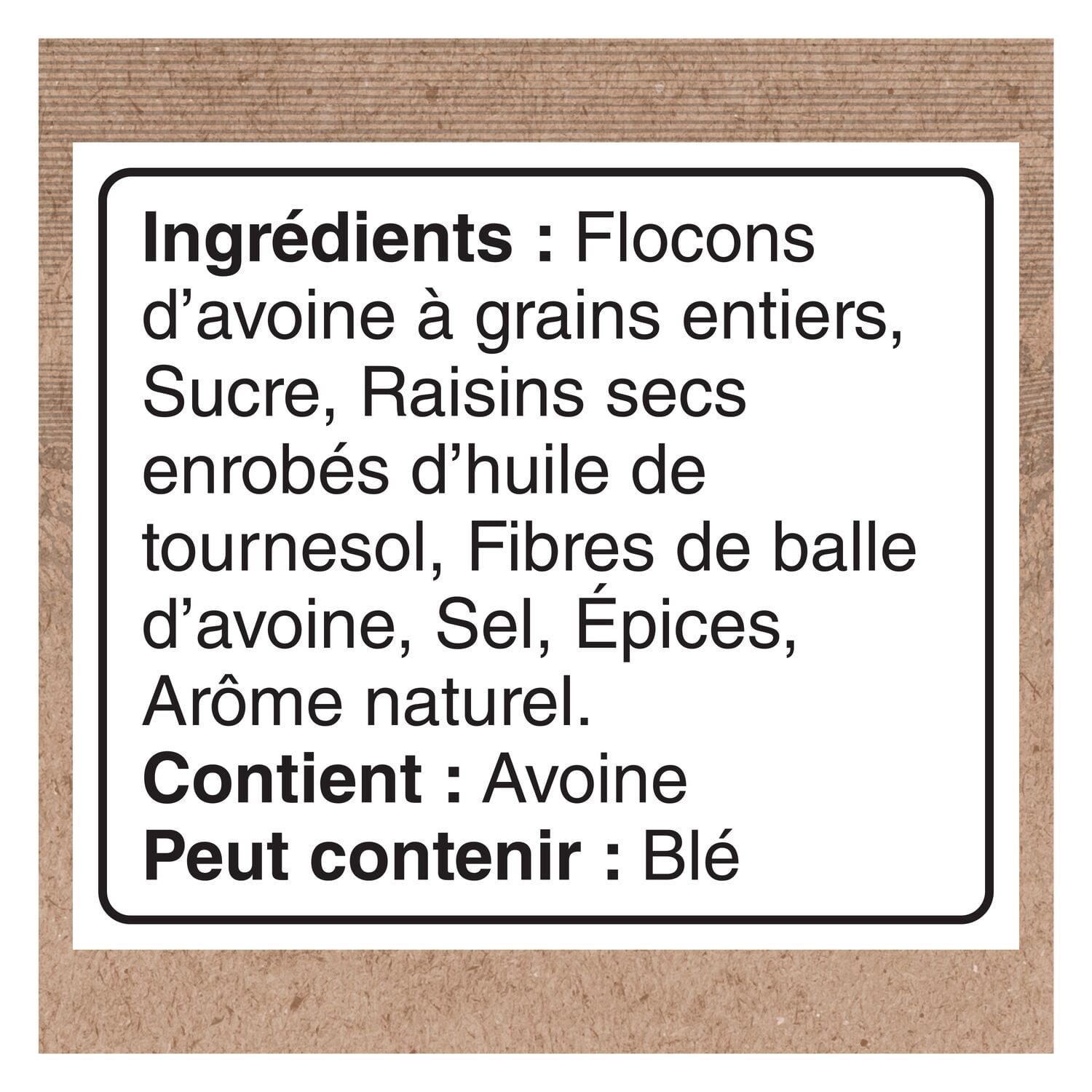 Quaker Gruau instantané Teneur élevée en fibres Raisins secs et épices