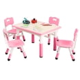 thumbnail image 1 of Kids Table and Chairs Set, Height Adjustable Desk With 4 Seats for Ages 2-10,Arts & Crafts Table,Graffiti Desktop, Non-Slip Legs, Max 300lbs, Children Multi-Activity Table for Classrooms,Daycares,Home, 1 of 9