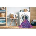 thumbnail image 2 of Ahgly Company Tapis d'Intérieur Lavable en Machine Carré Transitionnel Magenta Foncé Violet, 4 Pieds Carré, 2 of 7