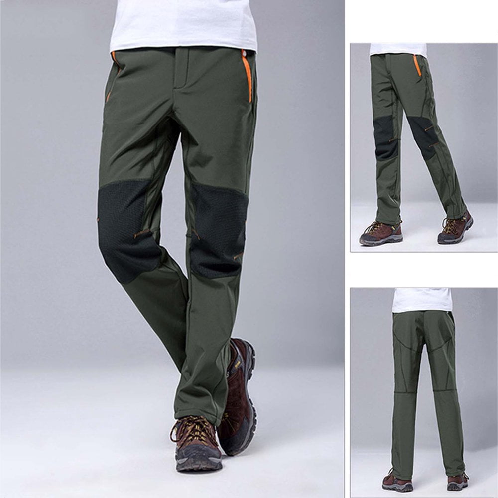 Salopette Isolée pour Hommes, Pantalon à Poches Uni, Pantalon de Neige Imperméable