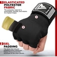 thumbnail image 2 of RDX Boxing Hand Wraps Inner Gloves Quick 75cm Long Wrist Straps Padded, 2 of 8
