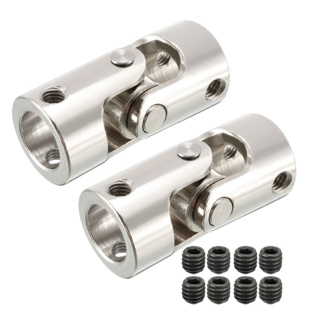 Unique Bargains 2 Pcs 10mm à 10mm Arbre de Direction Universel Rotatif Joint en U L35XD16