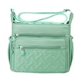 thumbnail image 1 of YOUSNH Sacoches Bandoulière Décontractées Imperméables à Multiples Poches pour Femmes, Sac Messager d'Épaule pour Voyage, Randonnée, Quotidien, Sacs d'Épaule Verts, 1 of 7