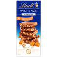 thumbnail image 1 of Lindt SWISS CLASSIC GRANDES Hazelnut & Caramel Milk Chocolate Bar, 150 Grams, 1 of 4