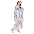 thumbnail image 3 of Robe Kaftan Longue Décontractée Ample à Manches Kimono pour Femmes Grande Taille, Tenue de Villégiature, Robe de Soirée, Fête, Été, Plage, Couvre-Maillot, 3 of 6
