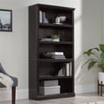 thumbnail image 2 of Pemberly Row Traditional Engineered Wood 5-Shelves Bookcase in Estate Black, 2 of 8