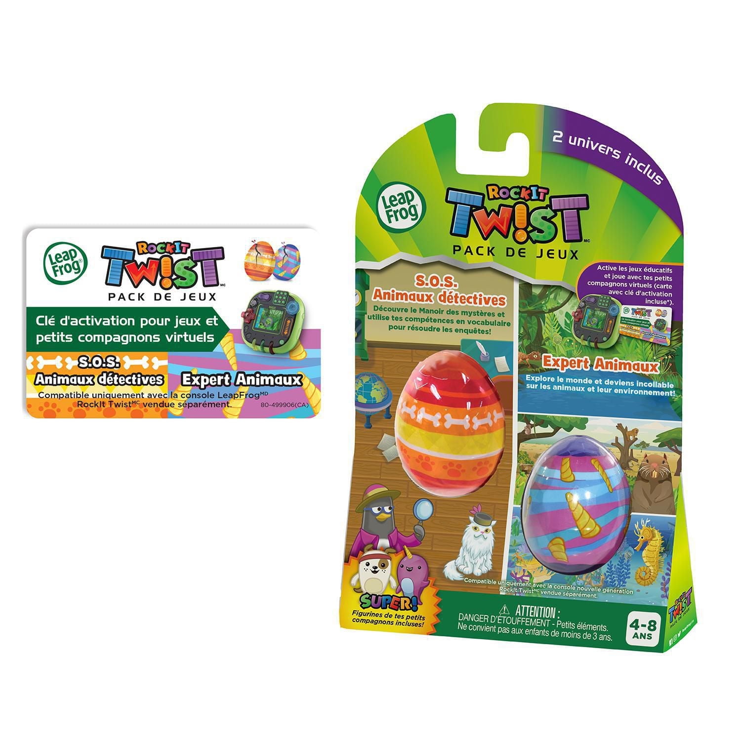 LeapFrog RockIt Twist™ 2 Pack: Penelope Penguin: Pet Detective and Animals, Animals, Animals - Version française