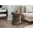 thumbnail image 4 of Monarch Specialties - Table D'Appoint, 25"H, Intérieur Ou Extérieur, Table D'Appoint, Bout, Chambre À Coucher, Salon, Table De Nuit, Rond, Noix, Contemporain, Moderne, 4 of 4