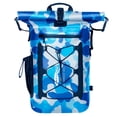 thumbnail image 1 of AFISHTOUR Waterproof Backpack, 35L Roll-Top Floating Dry Bag Backpack for Kayaking, Hiking (Blue), 1 of 8
