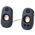 thumbnail image 1 of onn. Wired PC Stereo Speakers with 3.5 mm AUX Connector, 1 of 5