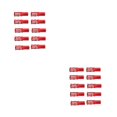 thumbnail image 1 of Thinsony 10 Pcs Bicycle Cable End Caps Professional Wear-resistant Universal Shifting Shifting Red 2Set, 1 of 6