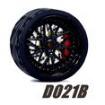 thumbnail image 1 of Carlomo Roues 1/64 pour Modèle de Voiture D-Class 2 Ensemble de Détail en Alliage Pièces de Rechange avec Pneus en Caoutchouc Disque de Casse Adultes Passe-Temps D021B, 1 of 6