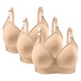 thumbnail image 2 of Bras for Women, 3PC Womans Solid Color Daily Bra Without Steel Ring Gathering Bras, 2 of 3