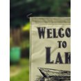 thumbnail image 2 of Printtoo Drapeau de Camping Personnalisé "Welcome To The Lake" pour Campeurs, Double Face, 2 of 4