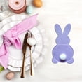 thumbnail image 4 of TopLLC Set Of 4 Bunny Flatware Holders Easter Bunny Cutlery Bag Rabbit Cutlery Set With Tail, 4 of 9