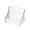 Blanc, variante sur Meitianfacai Organiseur Mural en Plastique, Étagère en Acrylique Transparent Adhésif, Sans Perçage, Suspensions pour Murs, avec Ruban Autocollant, pour Salle de Bain, Cuisine, Salle Utilitaire, 4,6 X 3 Po