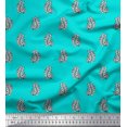 thumbnail image 3 of Soimoi Satin Silk Fabric Paisley Block Print Fabric by Yard 42 Inch Wide, 3 of 3