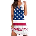 thumbnail image 2 of SMihono Robe d'Été pour Femmes Grande Taille Mode pour Femmes Imprimée Confortable Ample Sans Manches Décontractée Hauts Robe, 2 of 4