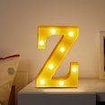 thumbnail image 4 of Chmadoxn LED Letter Lights Sign Light Up For Home Party Wedding Decoration Light Up Letters Alphabet Letter Sign Battery Powered For Christmas Birthday Party Decoration warning light, 4 of 4