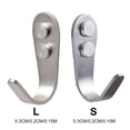thumbnail image 4 of Xingzhi 10 Pieces Stainless Steel Clothes Hanger Punch-free Self-adhesive Replacement Waterproof Anti-rust Hook Rack Large Large 3mm, 4 of 6