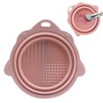 thumbnail image 2 of Foldable Makeup Brush Cleaner Bowl Portable Silicone Cosmetic Brushes Powder Puffs Makeup Sponges Cleaning Tool, 2 of 8