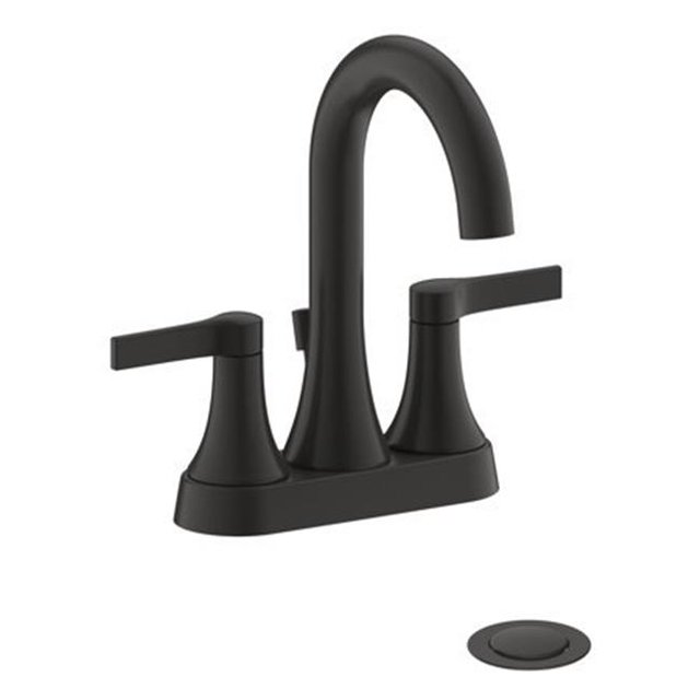 Ultra Faucets UF46417 Nita Collection Two-Handle Lavatory Faucet, Matte Black