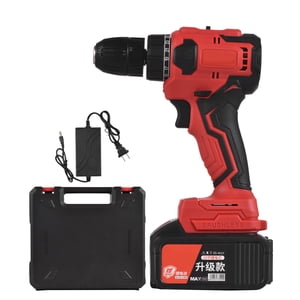 TFixol 21V Perceuse d'impact sans fil 3/8in Visseuse électrique à perceuse de poids lourd Chuck avec chargeur rapide de la batterie 3.0Ah, LED Lumière de travail 2-variable Vitesse 25+1 Réglage du couple 80N.m pour Bri
