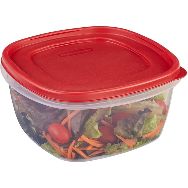 Rubbermaid EasyFindLids Contenant de Rangement pour Aliments, 3,3 L (14 Tasses), Rouge Coureur, Lot de 1