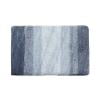 Lksixu Ombre Bathroom Rugs, 16"x24" Soft Microfiber Shaggy Floor Mats with Non-Slip Rubber Backing, Super Absorbent Plush Shower Rugs Machine Washable Bath Carpet for Living Room, Kitchen, Bathtub
