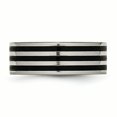 thumbnail image 3 of Titanium 8mm Black IP-plated Polished Band Size 8.5, 3 of 6