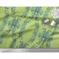 thumbnail image 2 of Soimoi Cotton Duck Fabric Floral & Ogee Damask Print Sewing Fabric Yard 42 Inch Wide, 2 of 4