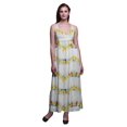 thumbnail image 1 of Bimba Robe Longue Maxi d'Été pour la Plage à Bretelles Spaghetti Ajustables Imprimée Teinture sur Nœuds-Petit, 1 of 6