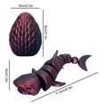 thumbnail image 3 of Birdeem Fish Tank Decorations, Fish Tank Decoration, Sharks Ornament Fish Tank Coffee Table Ornament All Joint Movable Standing Small Gift, Shark Tank Products, 3 of 5