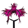 thumbnail image 2 of Fortune Cape Gothique à Plumes pour Femmes Halloween Cosplay Fête Châle à Lacets Boléro, 2 of 8