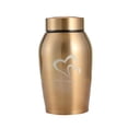 thumbnail image 4 of Pet Urns Funeral Final Comforting Resting Place Cremation Memorial Urn for Small Gold, 4 of 9