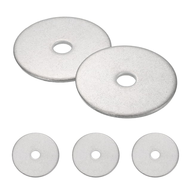 2 Pcs M8.5 304 Acier Inoxydable Rondelles Plates 8.5mm ID 45mm OD 2mm Épais, Argent