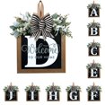 thumbnail image 1 of Front Door Decorations Alphabet Wreath Sign  Outdoor Hanging Decoration  11.8”*11.8”, 1 of 3