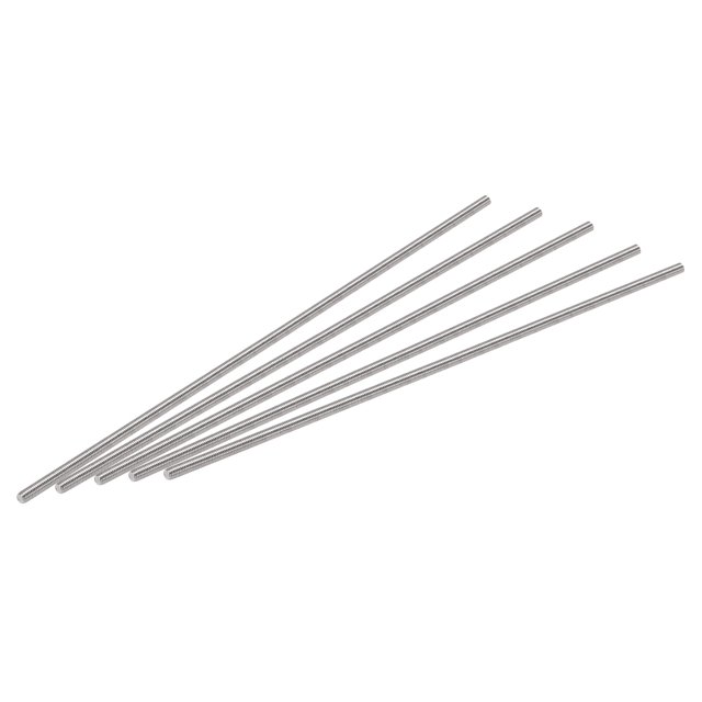 Unique Bargains M3 x 140mm Fully Threaded Rod 304 Stainless Steel Right Hand Threads 15 Pack