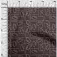 thumbnail image 1 of oneOone Organic Cotton Voile Fabric Geometric Maze & Rabbit Animal Sashiko Print Fabric by Yard 42 Inch Wide, 1 of 4